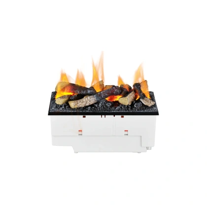 Insert Électrique Cassette 400 Bûches: Chauffage Économique et Écologique - Technologie Opti-Myst, Télécommande, Module Sonore