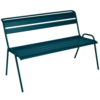 Banc de Jardin Fermob Monceau: Meuble Extérieur Design et Confortable - Banc en Acier pour 2-3 Personnes, Résistant aux Intempéries, Disponible en Plusieurs Couleurs