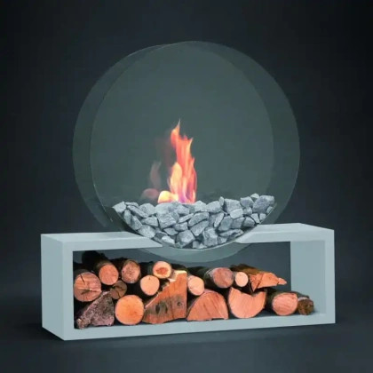 Cheminée Bio-Éthanol Julius: Élégance et Écologie pour votre Intérieur