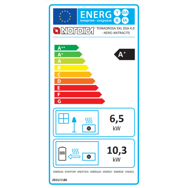 Cuisinière à Bois Nordica TERMO BOUILLEUR ROSA XXL DSA: Chauffage Efficace et Design – Image 5