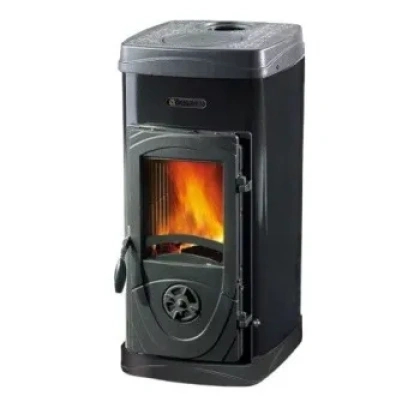 Poêle à Bois La Nordica Super Junior 5kW: Chauffage Haute Qualité, Économique et Efficace 80% - Design Noble en Acier Émaillé - Certifié EcoDesign, Garantie 2 Ans