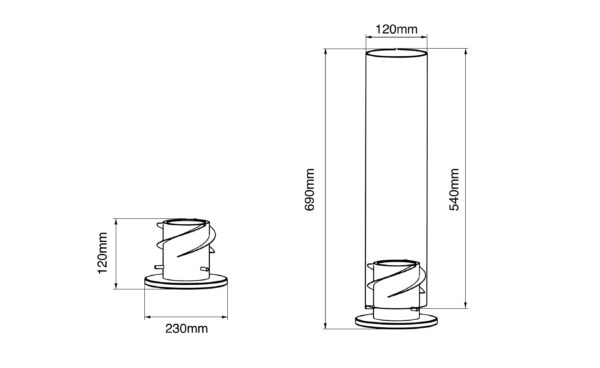 Kit Torche Éthanol SPIN: Éclairage Extérieur Design et Écologique - Ambiance Chaleureuse et Conviviale – Image 7