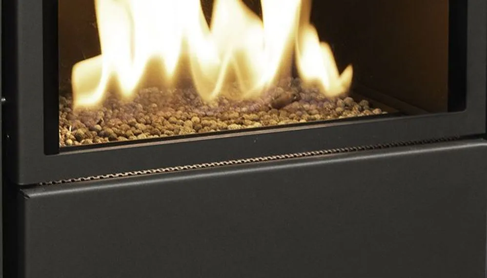 Poêle Bio-Éthanol Scandi: Chauffage Écologique et Design Scandinave - 3500 Watts, Finition Noir Mat, Télécommande et Bûches en Céramique - 2 Ans de Garantie – Image 11