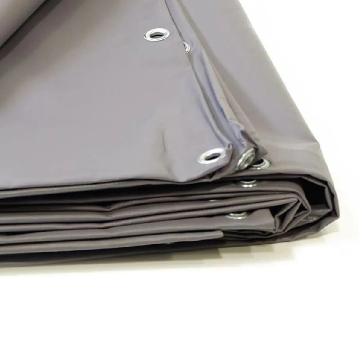 Bâche Toiture 4X5m Ultra Résistante et Étanche - Fabriquée en France - Grise - KALEMBAL - 600g/m² - Protection UV - 20m2 – Image 4