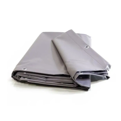 Bâche Toiture 4X5m Ultra Résistante et Étanche - Fabriquée en France - Grise - KALEMBAL - 600g/m² - Protection UV - 20m2
