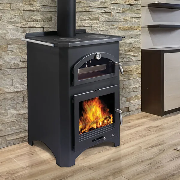 Poêle à Bois Bronpi Monza 9KW: Chauffage Domestique Efficace avec Four Intégré - Design Moderne et Performant