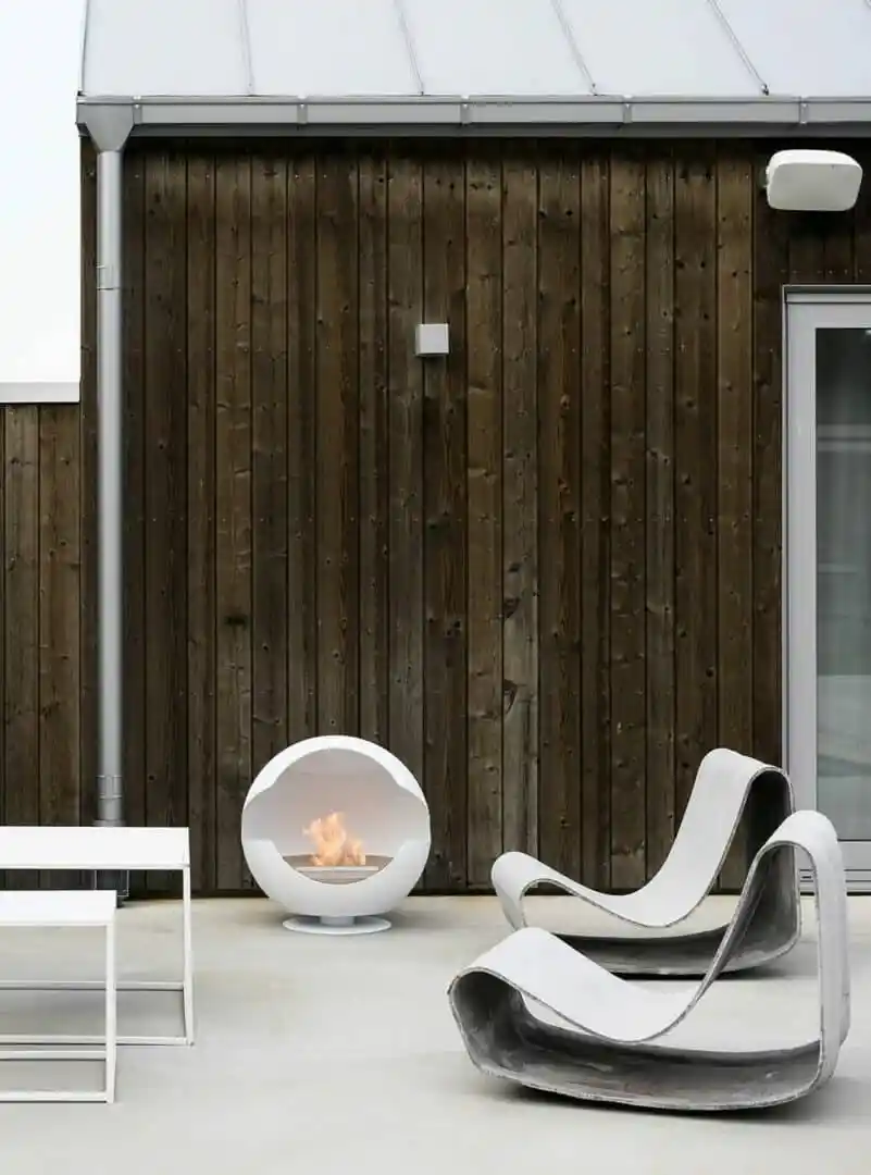 Cheminée Bio-Éthanol Globe Vauni : Design Rétro Scandinave, 2 000 Watts, Garantie 2 Ans – Image 4