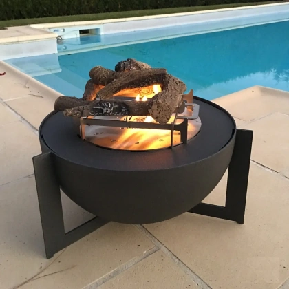 Cheminée Éthanol Tripode Moderne: Design Économique et Écologique - Achat en Ligne