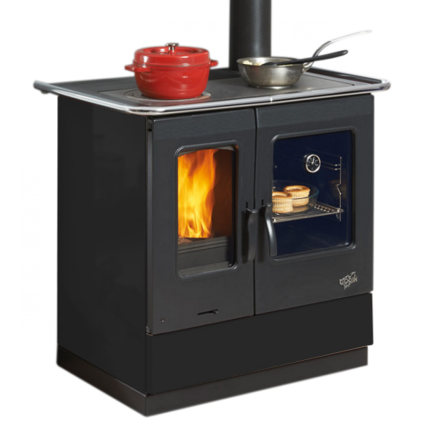 Cuisinière à Bois Armonnie Godin 10.5kW: Chauffage Efficace et Design Élégant - Fabriqué en France, Puissance 10.5 kW, Volume de Chauffe 240 m3, Double Chargement, Thermomètre "Garde-Rot", Plaque de Cuisson et Four Spacieux, Garantie 2 Ans – Image 3