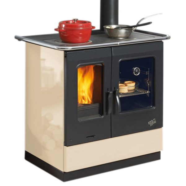 Cuisinière à Bois Armonnie Godin 10.5kW: Chauffage Efficace et Design Élégant - Fabriqué en France, Puissance 10.5 kW, Volume de Chauffe 240 m3, Double Chargement, Thermomètre "Garde-Rot", Plaque de Cuisson et Four Spacieux, Garantie 2 Ans – Image 2
