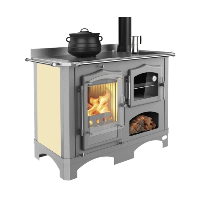 Cuisinière à Bois LINCAR Duchessa 15 kW: Chauffage Efficace et Économique - Haute Performance et Design Élégant