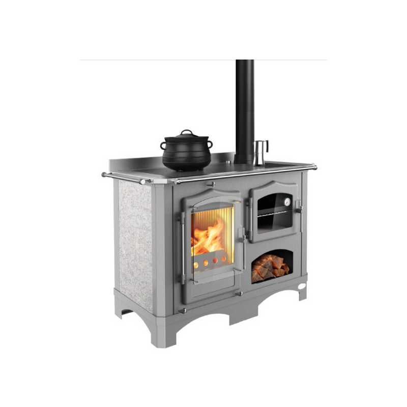 Cuisinière à Bois LINCAR Duchessa 15 kW: Chauffage Efficace et Économique - Haute Performance et Design Élégant – Image 11