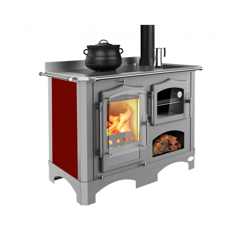Cuisinière à Bois LINCAR Duchessa 15 kW: Chauffage Efficace et Économique - Haute Performance et Design Élégant – Image 9