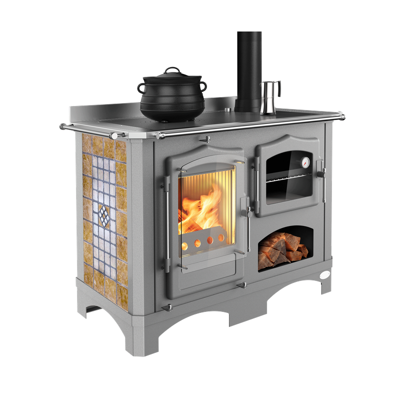 Cuisinière à Bois LINCAR Duchessa 15 kW: Chauffage Efficace et Économique - Haute Performance et Design Élégant – Image 8