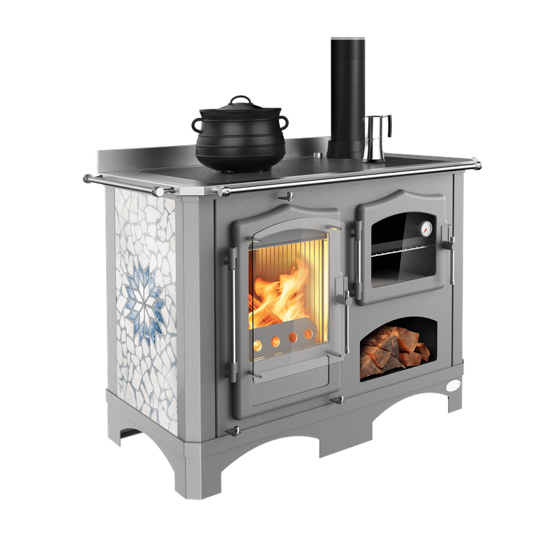 Cuisinière à Bois LINCAR Duchessa 15 kW: Chauffage Efficace et Économique - Haute Performance et Design Élégant – Image 6