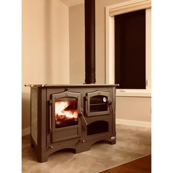Cuisinière à Bois LINCAR Duchessa 15 kW: Chauffage Efficace et Économique - Haute Performance et Design Élégant – Image 2