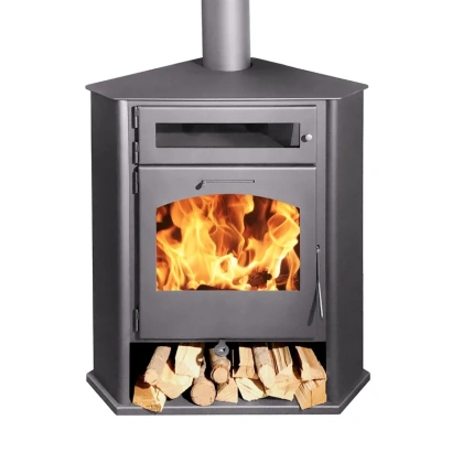 Poêle à Bois d’Angle R2 Horno Plus J.Panadero - Chauffage Efficace et Design | 12,2 KW - 82% Efficacité | Garantie 2 ans
