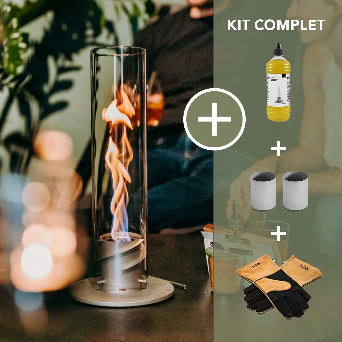 Kit Torche Éthanol SPIN: Éclairage Extérieur Design et Écologique - Ambiance Chaleureuse et Conviviale – Image 5