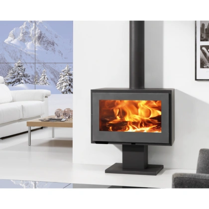 Poêle à Bois PANADERO Maja 7 kW: Chauffage Efficace, Durable et Eco-responsable avec Prise d’Air Externe - Poêle à Bois Design pour Chauffer 220 m3