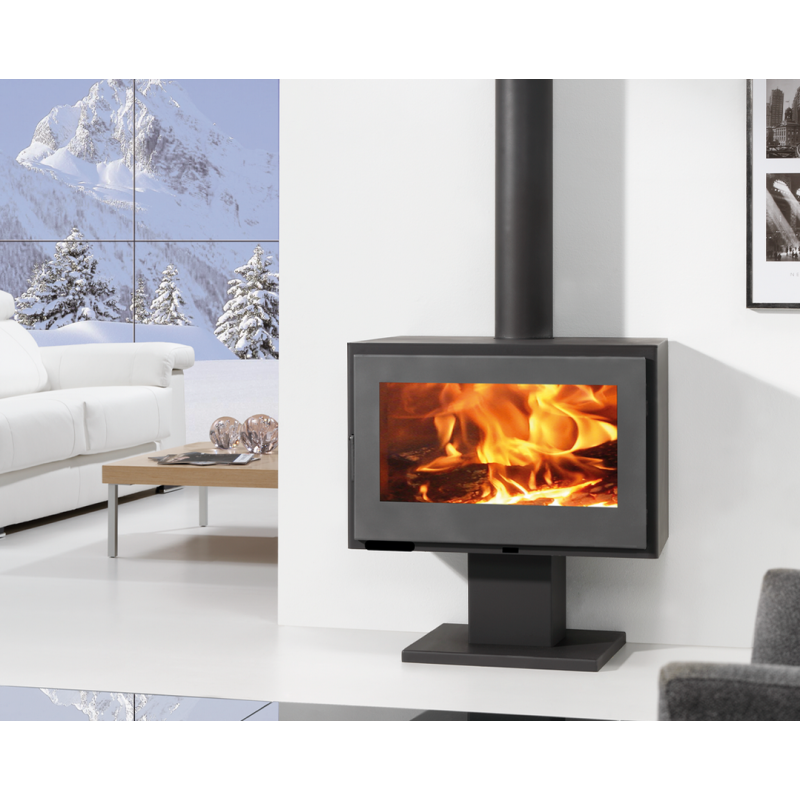 Poêle à Bois PANADERO Maja 7 kW: Chauffage Efficace, Durable et Eco-responsable avec Prise d’Air Externe - Poêle à Bois Design pour Chauffer 220 m3