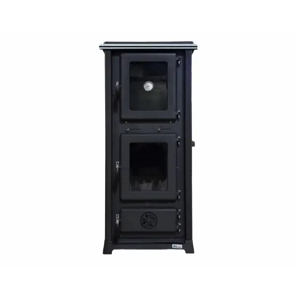 Poêle Cuisinière Olympia en Pierre Ollaire Noir: Performance Haut de Gamme et Design Moderne - MBS