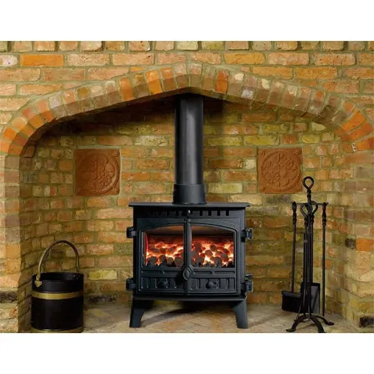 Poêle à bois avec bouilleur Hunter 14B - Puissance 10-13kw, Raccordement 7-8 Radiateurs, Haute Qualité Anglaise - Garantie 2 ans – Image 4