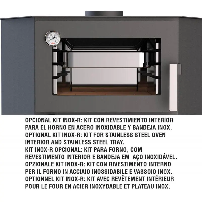 Poêle à bois d’angle avec four BRONPI Lerma 9kW – Chauffage Efficace, Design et Économique - Poêle à Bois Lerma 9kW: Design Moderne, Haute Performance – Image 9