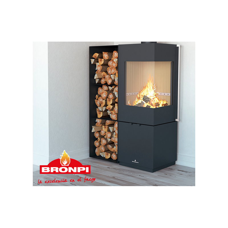 Poêle à Bois Étanche BRONPI Bombay E 7 kW - Chauffage Puissant et Écologique - Garantie 5 ans – Image 3