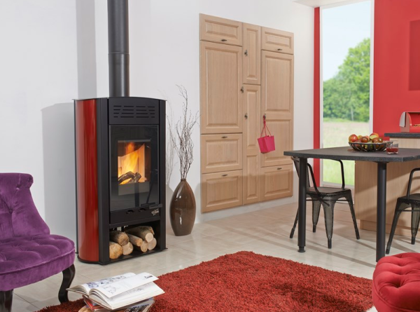 Poêle à Bois Étanche Godin StyleDesign 400194 Carmin: Chauffage Efficace et Design Moderne pour Intérieur – Image 3