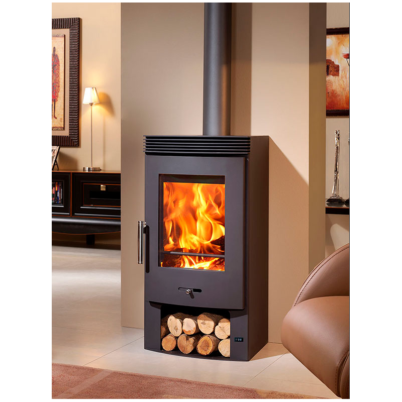 Poêle à Bois Ventilé PANADERO Bergen 7.5 kW: Chauffage Haut de Gamme, Économique et Efficace - Poêle à Bois Design avec Ventilateur Tangentiel intégré