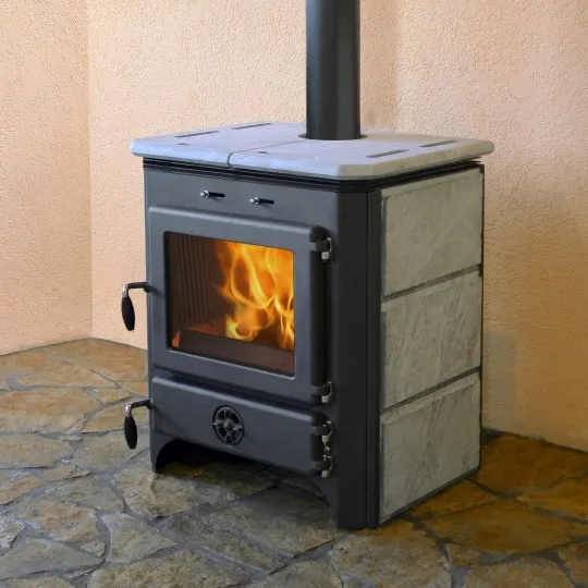 Poêle à Bois Vulkan 14 kW: Chauffage Puissant et Esthétique pour Maison - MBS - Garantie 2 ans – Image 3