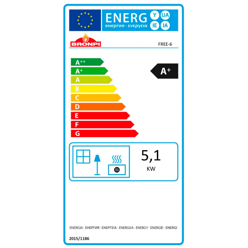 Poêle à Granules Extra Plat EXTRAFLAME Luisella 5 kW – Chauffage Ventilé Efficace pour Pièces de Taille Moyenne – Image 2