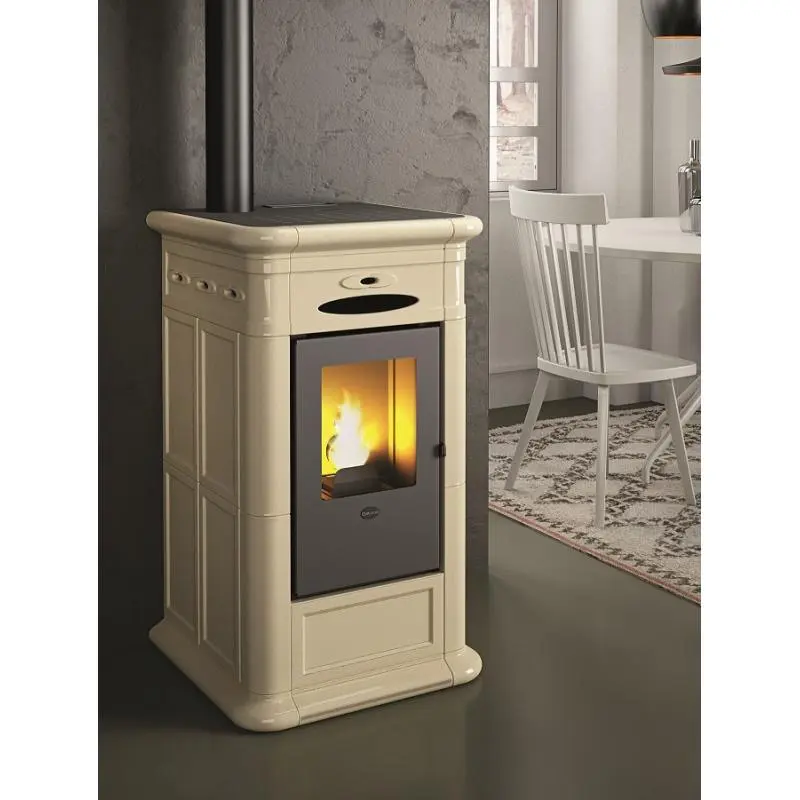 Poêle à Granules Céramique Ventilé EVACALOR Alina 9.5 kW – Chauffage Efficace pour Grands Espaces – Image 3