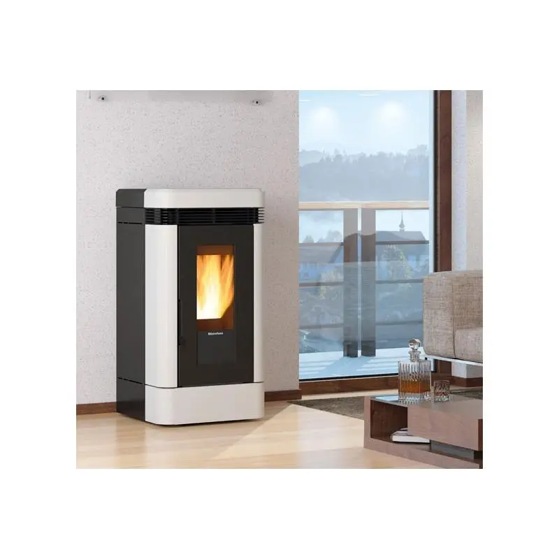 Poêle à Granulés Ventilé Céramique EXTRAFLAME Lucia 13 kW – Chauffage Efficace et Design, WIFI et Télécommande Inclus – Image 6