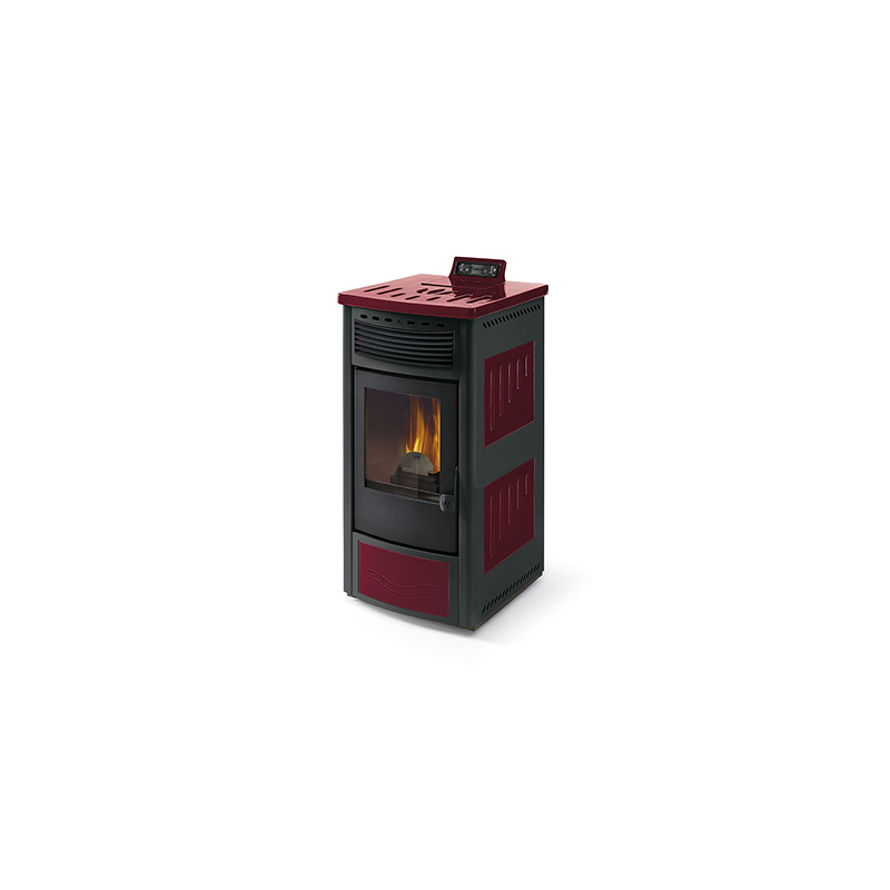 Poêle à Granules Ventilé Céramique ORIGINE PH Maia Bicolore 14 kW – Chauffage Efficace et Design Élégant – Image 5