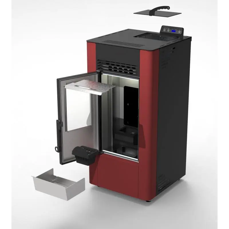 Pack Poêle à Granulés C9 FIREMATIC + Kit Ventouse Dinak: Chauffage Efficace et Économique - 7.9 kW, 226 m3 - Poêle à Granulés Ventilé Étanche, Systèmes Innovants, Installation Facile – Image 6