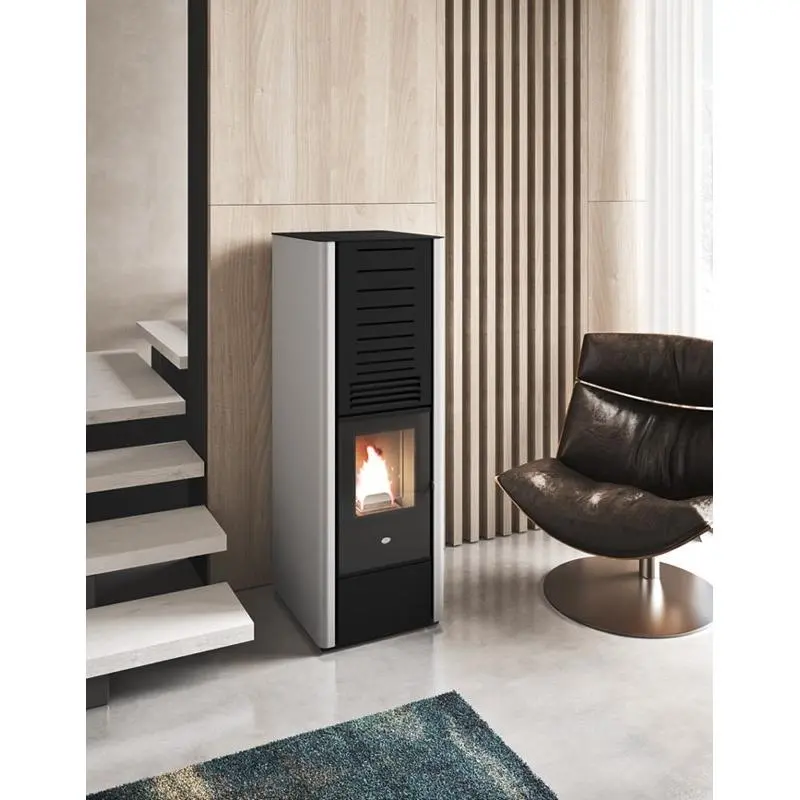 Poêle à Granules Ventilé EVACALOR Karen 9.5 kw: Chauffage Efficace et Économique - Design Élégant, Haute Performance – Image 5