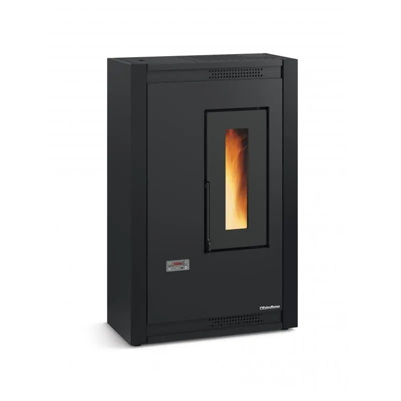 Poêle à Granules Extra Plat EXTRAFLAME Luisella 5 kW – Chauffage Ventilé Efficace pour Pièces de Taille Moyenne