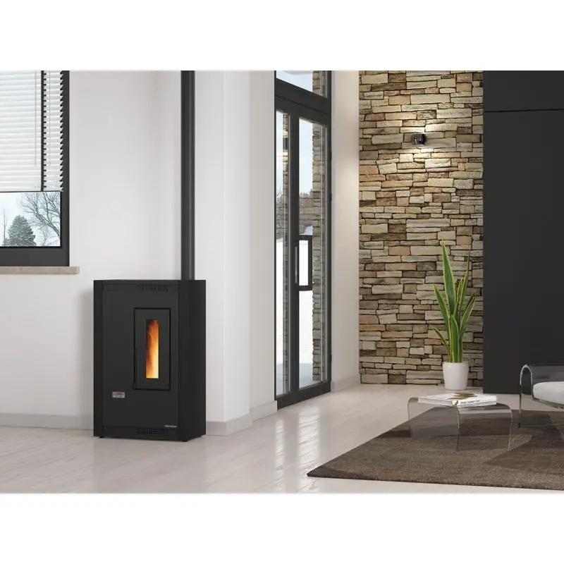 Poêle à Granules Extra Plat EXTRAFLAME Luisella 5 kW – Chauffage Ventilé Efficace pour Pièces de Taille Moyenne – Image 6