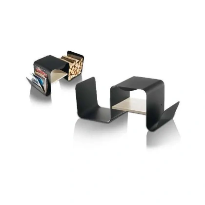 Porte-bûches TEO Apros: Rangement Bois de Chauffage Design et Pratique - Multifonctionnel et Élégant