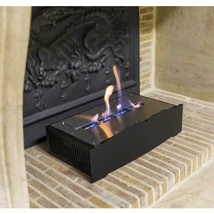 Foyer Éthanol Baron à Poser: Chauffage Écologique et Design pour Intérieur Moderne - IGNISIAL - Noir - Garantie 2 ans - 3 kW - 20m2 à 25m2